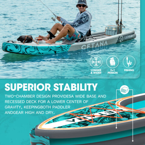 PADDLEBOARD CETANA - FISHING BLUE
